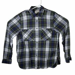Ralph Lauren Denim & Supply  Plaid Button-Down Shirt - Blue Green White